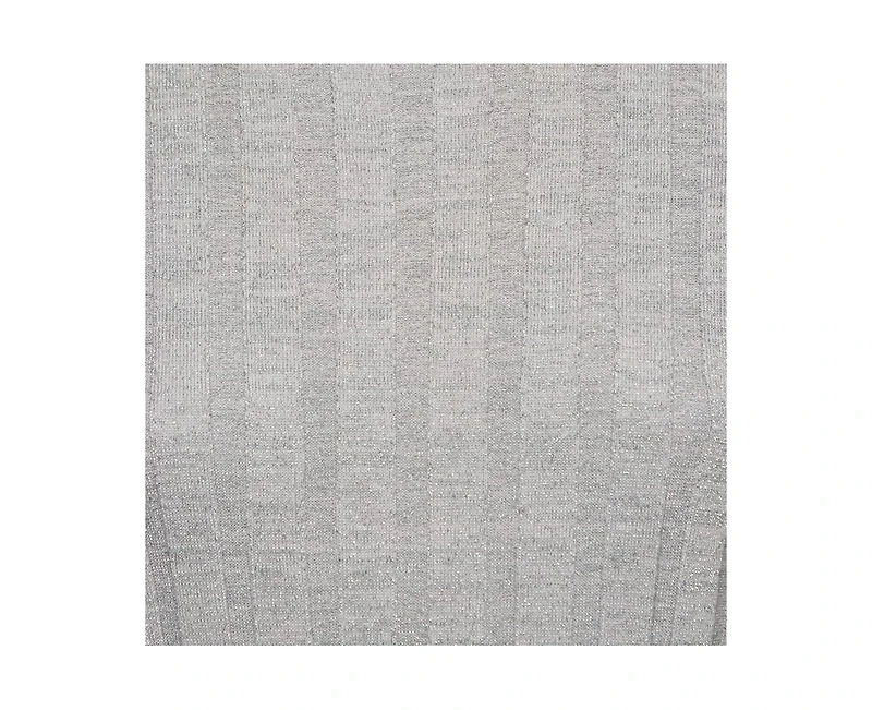 Pre-Owned Marni Women's Silver Lurex Knit Mock Neck Top