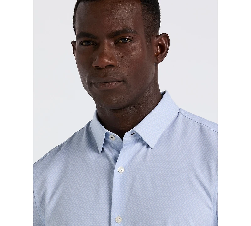 Perry Ellis Men's Slim-Fit Diamond Geo Print Shirt