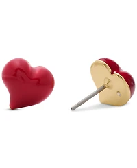 kate spade new york Amour Heart Enamel Stud Earrings