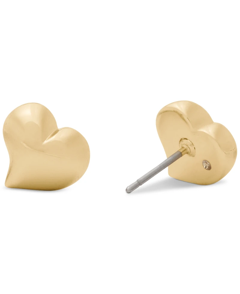 kate spade new york Amour Gold-Tone Heart Stud Earrings (also Silver-Tone)
