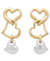 kate spade new york Amour Two-Tone Linear Earrings