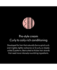 Dyson Chitosan Pre-style cream travel mini, Curly to coily, Rich conditioning, 30mL