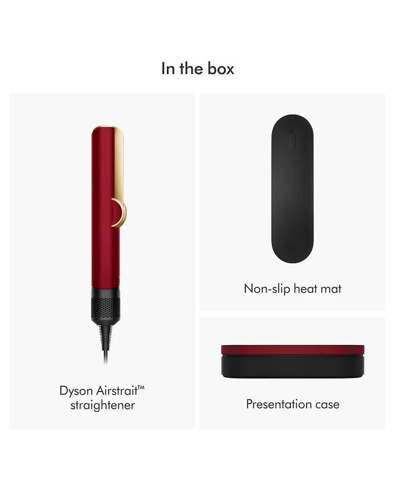 Dyson Airstrait Straightener | Red Velvet/Gold
