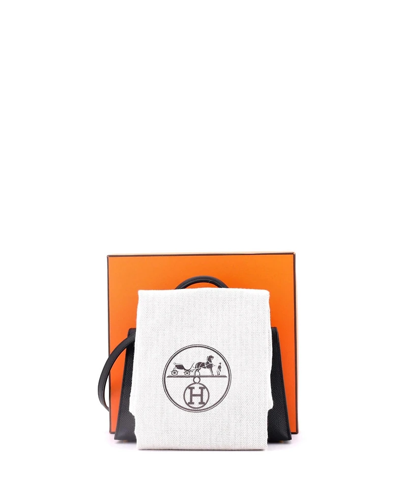 Pre-Owned Hermes Kelly 20 Handbag Black Epsom with Gold Hardware