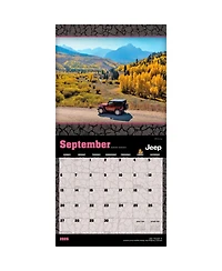 BrownTrout Jeep Official | 2026 12 x 24 Inch (Hanging) Monthly Square Wall Calendar | Plastic-Free