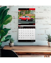 BrownTrout Dodge Challenger Official | 2026 12 x 24 Inch (Hanging) Monthly Square Wall Calendar | Plastic-Free