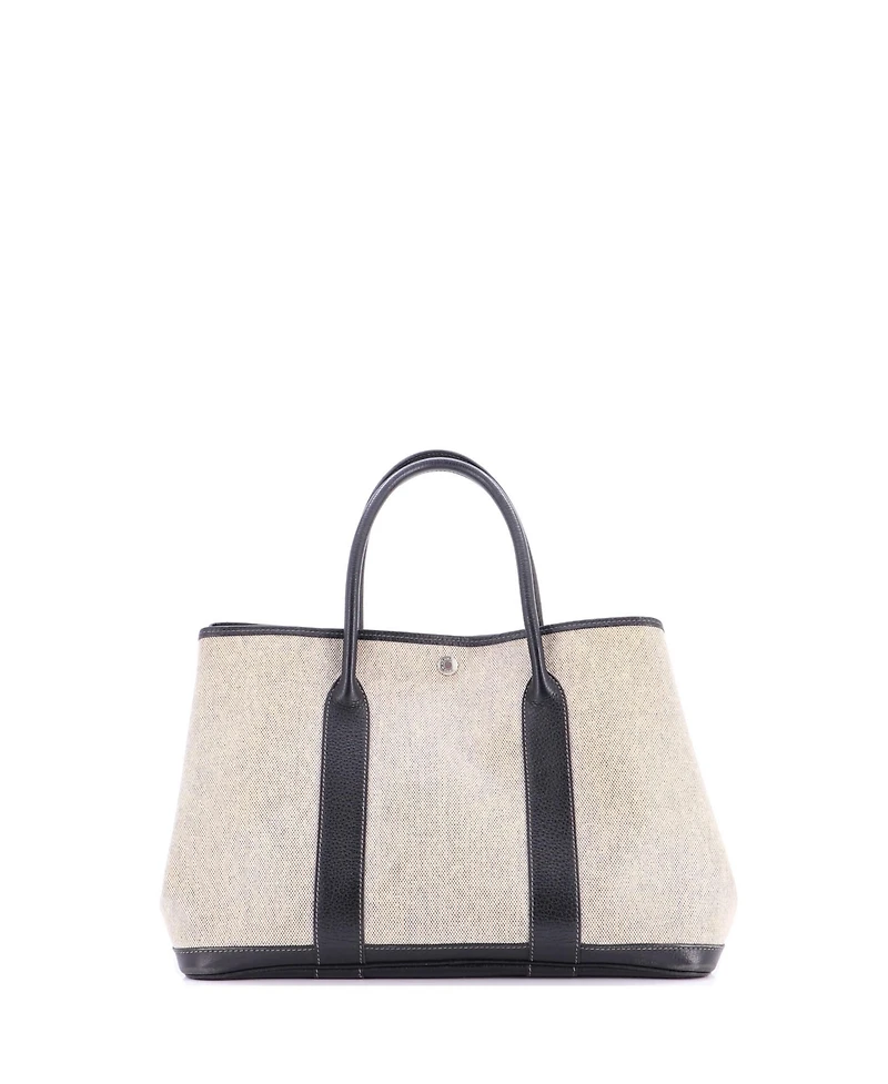 Pre-Owned HERMES Garden Party Tote Toile and Leather