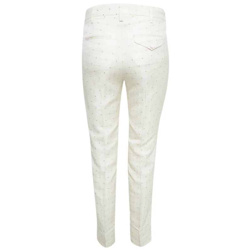 Pre-Owned Zadig & Voltaire Women's Star Pist Jacquard Straight Leg Trousers