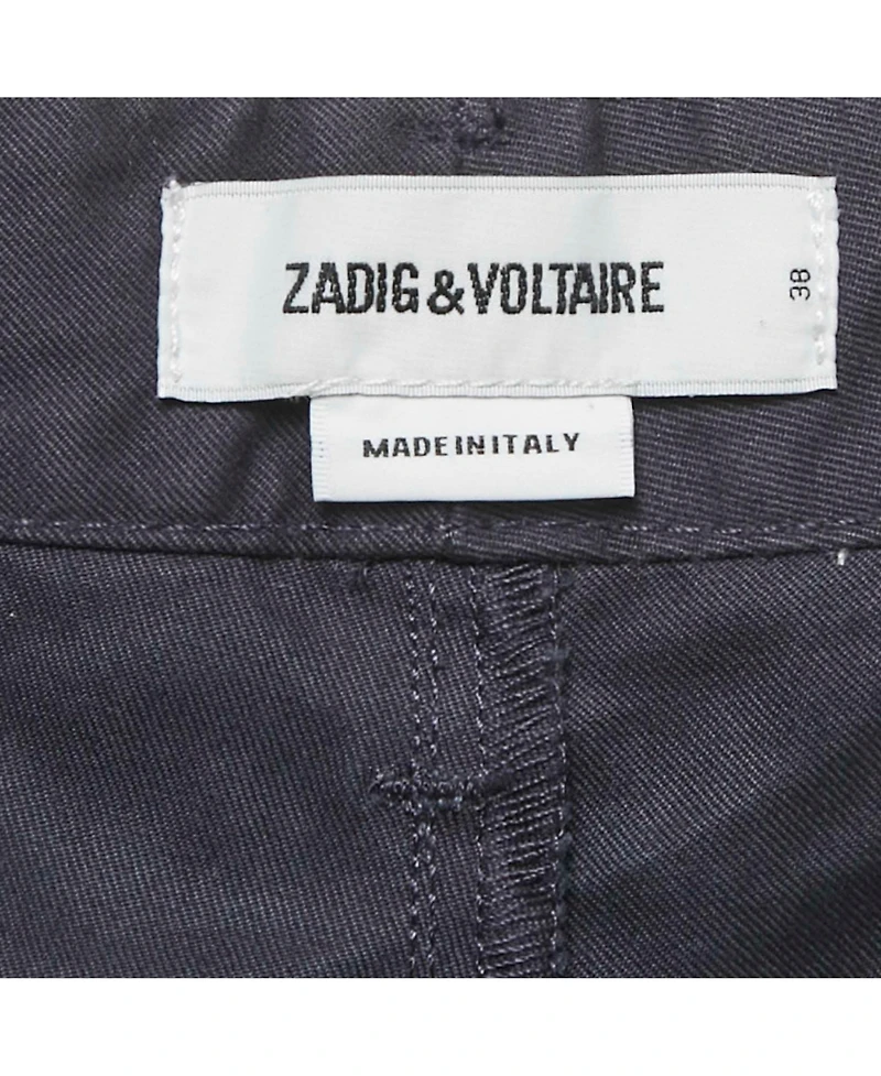 Pre-Owned Zadig & Voltaire Men's Blue Cotton Patrick Chino Pants
