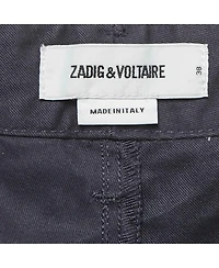 Pre-Owned Zadig & Voltaire Men's Blue Cotton Patrick Chino Pants