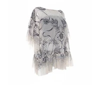 Pre-Owned Roberto Cavalli Women's Chiffon Botanical Print Top