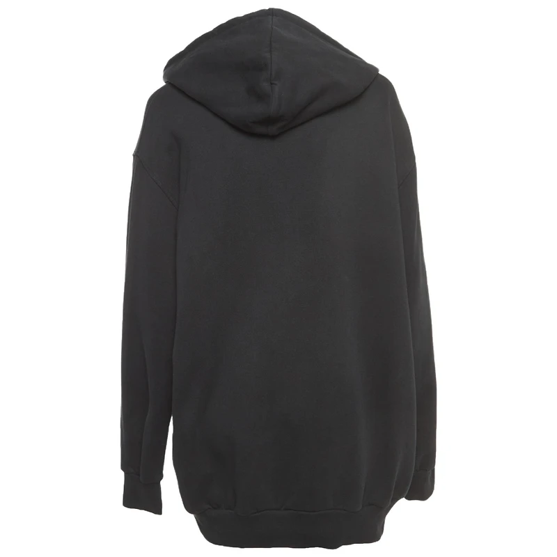 Pre-Owned Moschino Women's Couture Black Transformer Teddy Cotton Hoodie