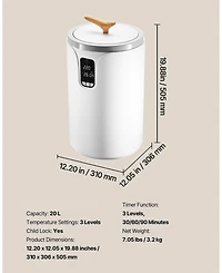 Ecooso Towel Warmers for Bathroom, Towel Warmer Bucket with 24H Delay Timer & Child Lock & Auto Shut Off