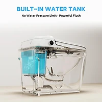 Casainc Smart One-Piece Bathroom Fixture With Heated Seat, Auto Flush, Wash, Dryer And Deodorizer