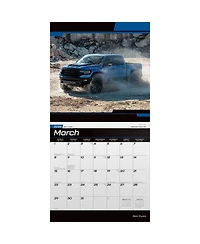 BrownTrout Foil Stamped Plastic-Free Monthly Wall Calendar, 12 x 24 Inch, Ram Trucks Official 2026
