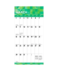 BrownTrout Large Print | 2026 12 x 24 Inch (Hanging) Monthly Square Wall Calendar | Matte Paper | Plastic-Free