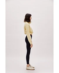 Pcfg Women's Cotton Destroyed High-Neck Sweatshirt