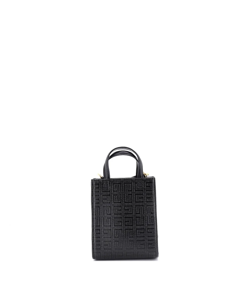 Pre-Owned Givenchy Mini Vertical G-Tote 4G Coated Canvas