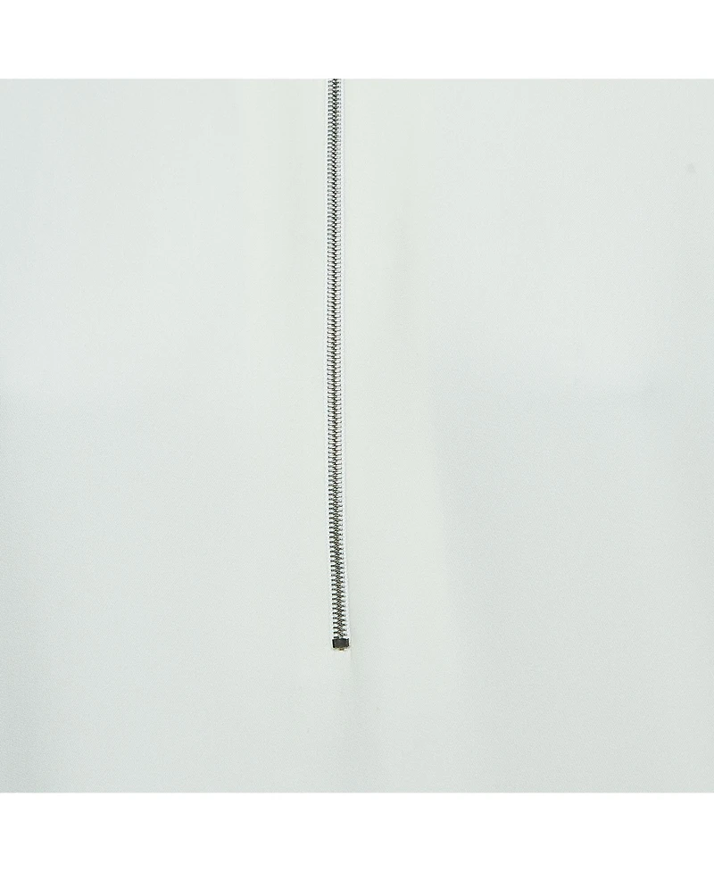 Pre-Owned Stella Mccartney Women's Off White Crepe Long Sleeve Blouse