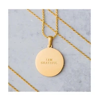 Mandala I Am Grateful Jewelry Necklace Gold / Original