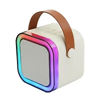 Supersonic Mini Bluetooth Rgb Karaoke Speaker with Wireless Microphone - Sahara