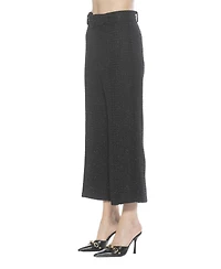 Alexia Admor Women's Caden Tweed Belted Wide Leg Pants