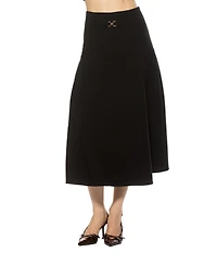 Alexia Admor Women's Eres Flared Midi Skirt With Front Detail