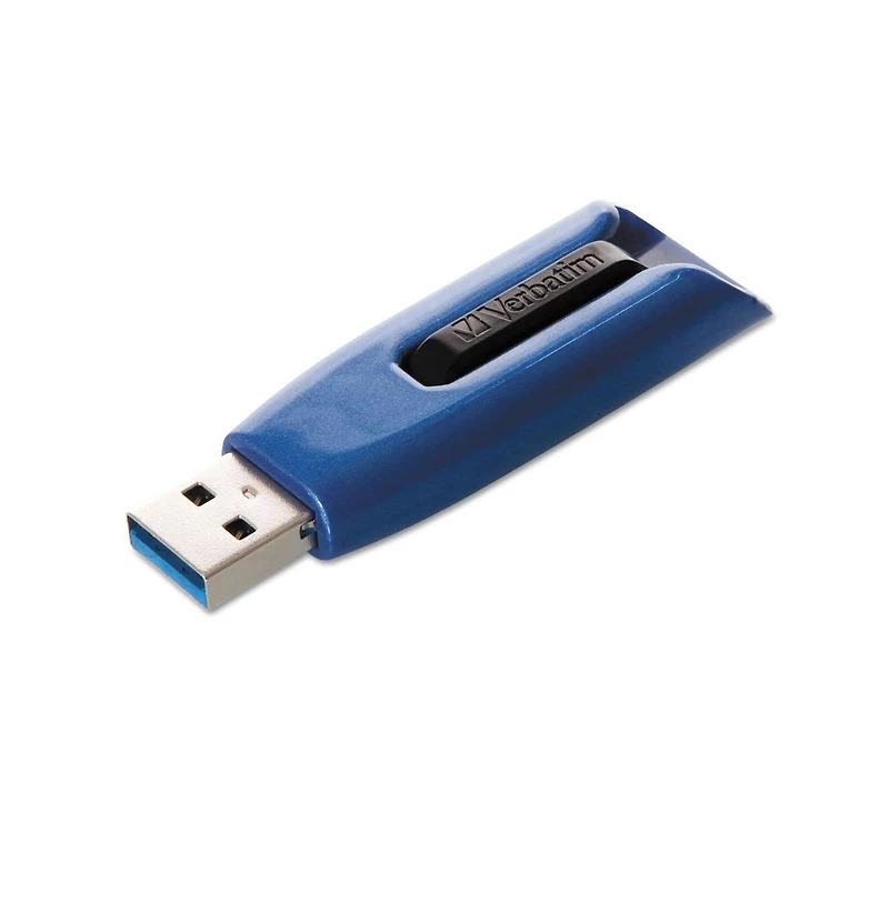 Verbatim 49808 128 Gb V3 Max Usb 3.0 Flash Drive - Blue