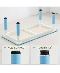 Gaomon Kids Table and Chairs, Height Adjustable Toddler Table and 6 Chair,Children Activity Table for Daycare, Classroom, Home