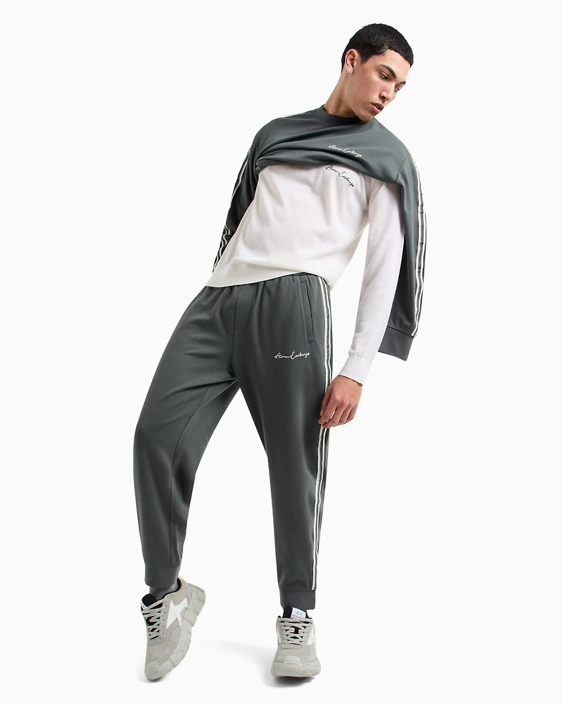 A|X Armani Exchange Men's Wool Mix Signature Logo Sweater