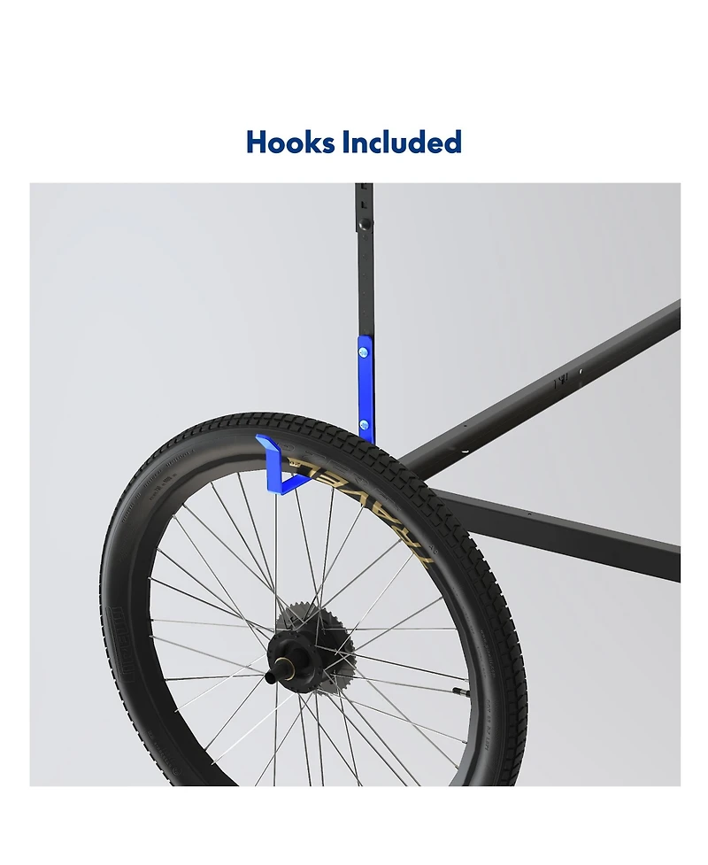 Fleximounts Ohk Frame-Only Ohk Series Ceiling Mounted Overhead Garage Storage Rack, Black — 48" X 96"