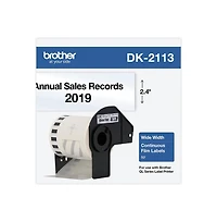 Brother DK2113 2.4 in. x 50 ft. Continuous Film Label Tape - Clear (1-Roll
