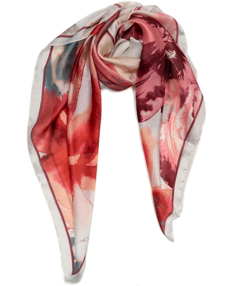 Vince Camuto Exploded Blooms Square Scarf