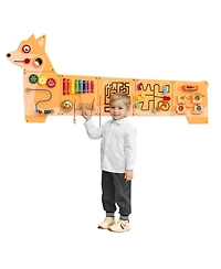 Sugift Puppy Busy Board with 12 Montessori Learning Activities