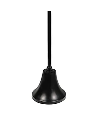 Jonathan Y Irida 24" Art Deco Designer Pedestal Drink Table and Decorative End with Hammered Round Top Bell Base