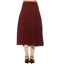 Alexia Admor Women's Eres Flared Midi Skirt With Front Detail