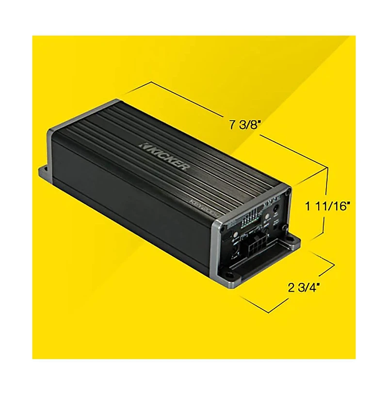 Kicker KEY200.4 Smart 4-Channel Amplifier with Auto Eq Processor