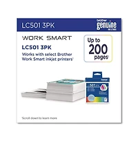 Brother LC5013PKS 200 Page-Yield Ink - Cyan/Magenta/Yellow (3/Pack)