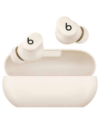 Beats Solo Buds Bluetooth Wireless Noise Cancelling Earbuds with Charging Case - Matte Ivory