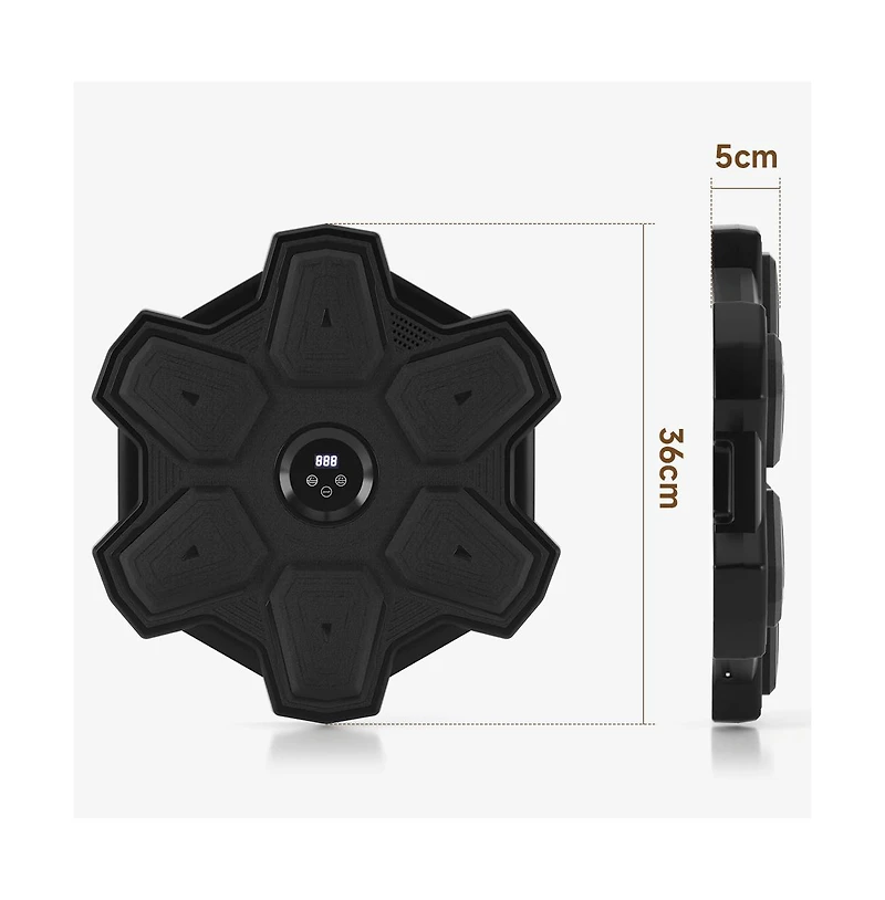 Artudatech Pro Music Boxing Machine with 9 Modes & Led Lights, Wall-Mounted Trainer for Home & Office Fitness