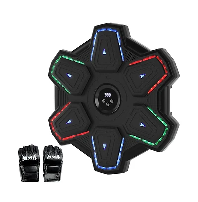 Artudatech Pro Music Boxing Machine with 9 Modes & Led Lights, Wall-Mounted Trainer for Home & Office Fitness