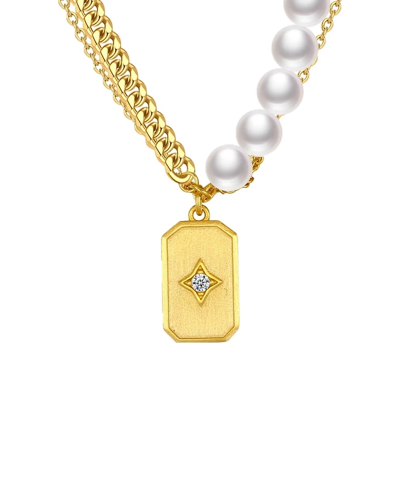 Retro Chic Star Shields Necklace