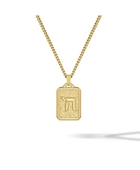 Vincero Men's Chai Pendant Necklace – Micro Cuban Chain