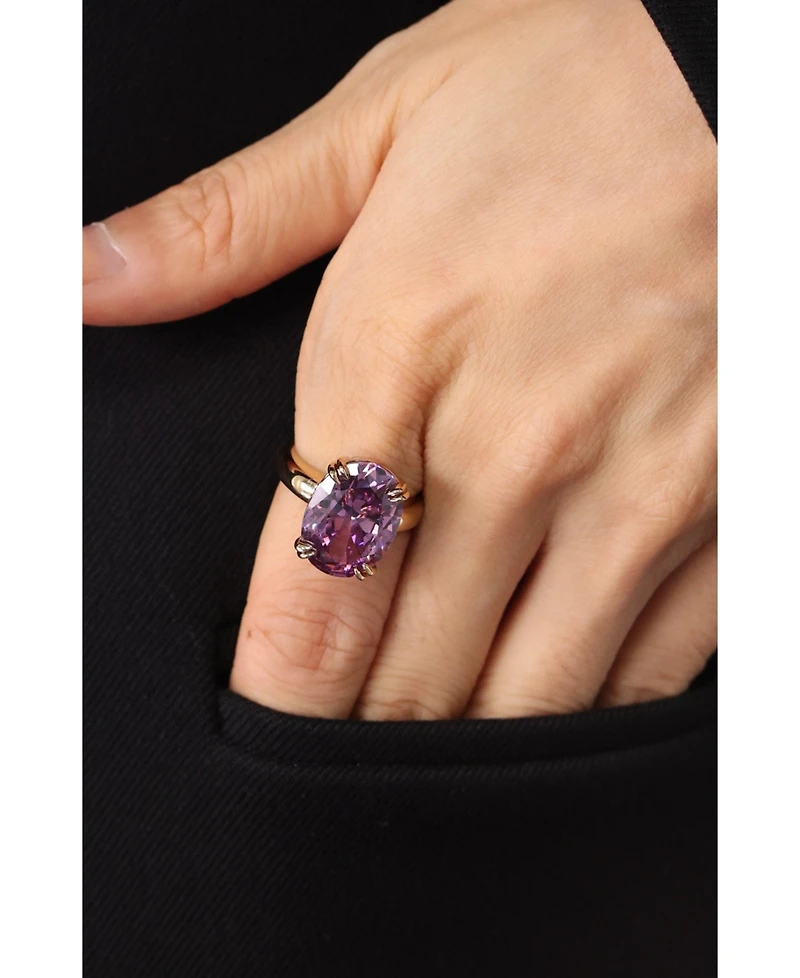 Retro Chic Grape Glow Ring