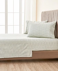 Linery and Co. Ultra-Soft Striped Brushed Microfiber Sheet Set - Stripe