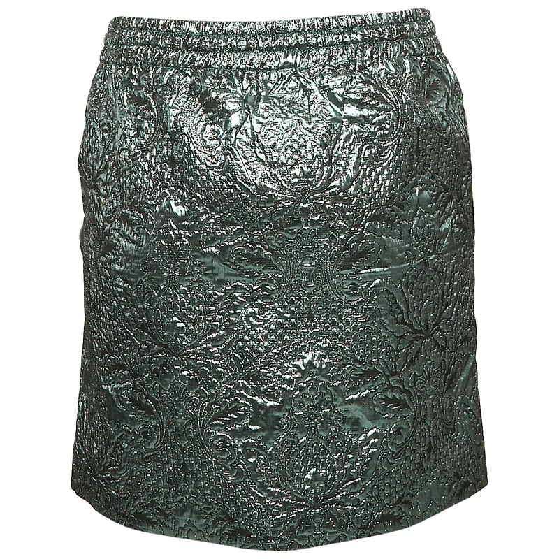 Pre-Owned Zadig & Voltaire Women's Metallic Blue Patterned Lurex Josa Bis Jac Deluxe Mini Skirt