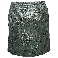 Pre-Owned Zadig & Voltaire Women's Metallic Blue Patterned Lurex Josa Bis Jac Deluxe Mini Skirt