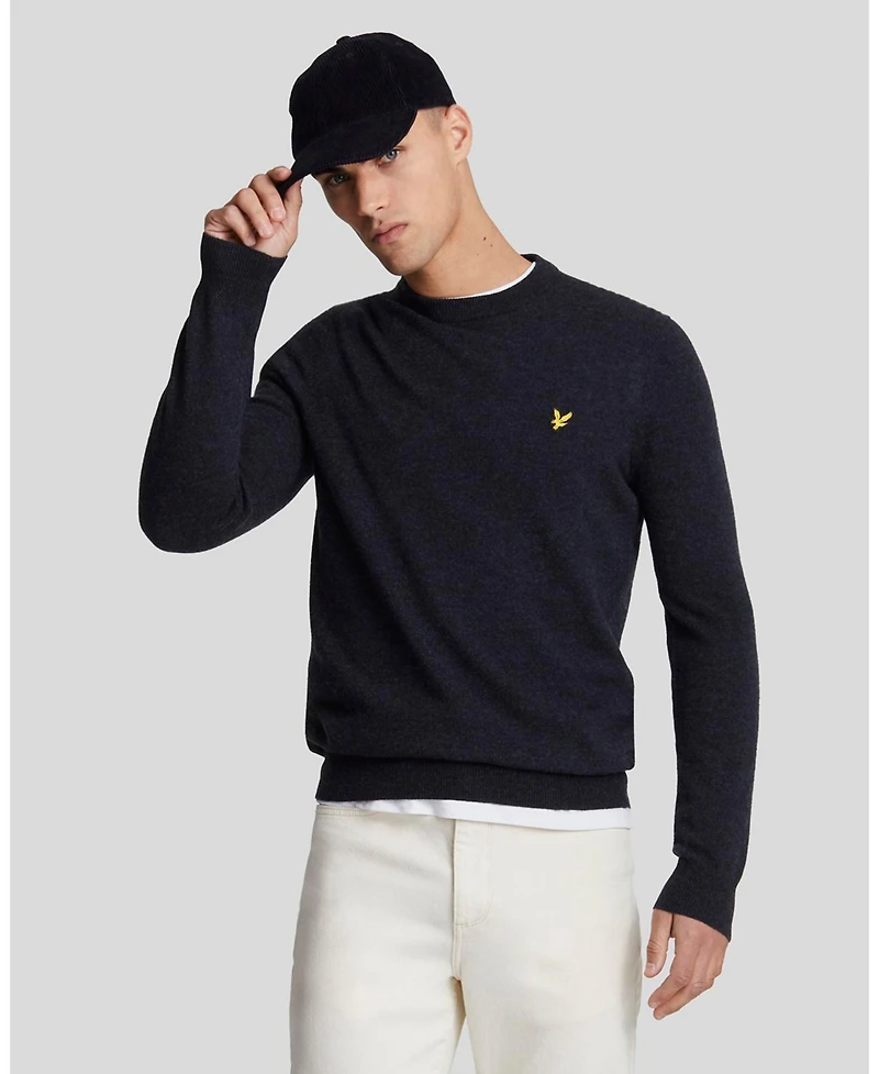 Lyle & Scott Men's Lambswool Blend Crew Neck Sweater