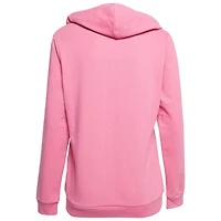 Pre-Owned Love Moschino Women's Pink Crystal Embellished Cotton Hoodie