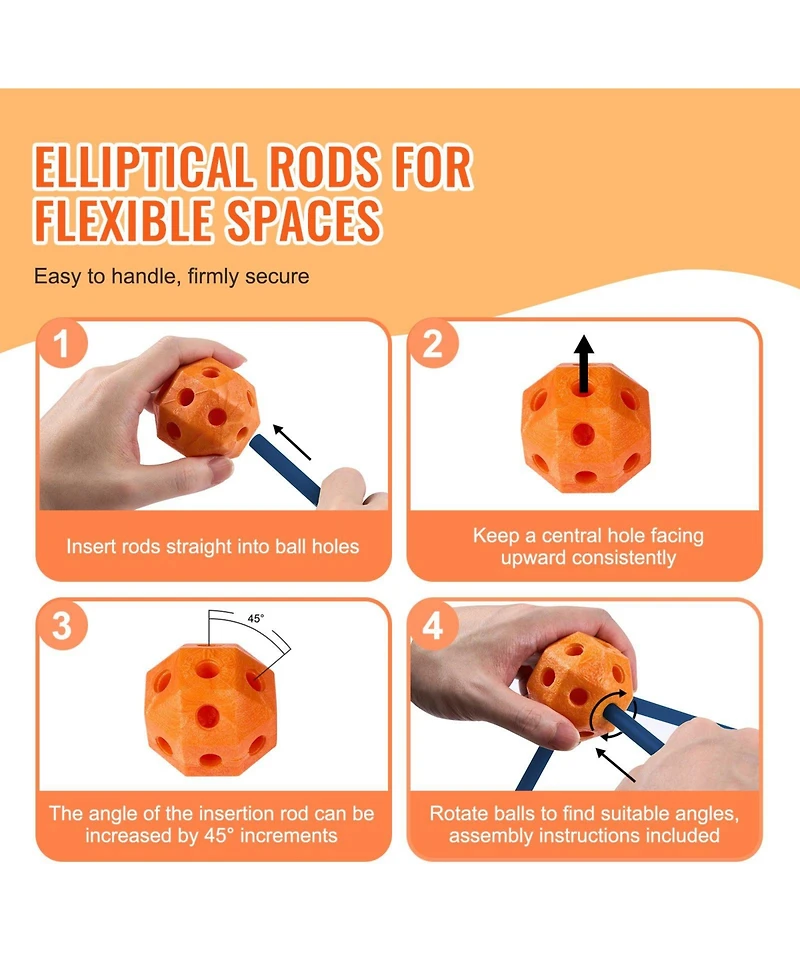 Mecale Tent Fort Building Kit for Kids Stem Construction Toy Set Castle 180PCS